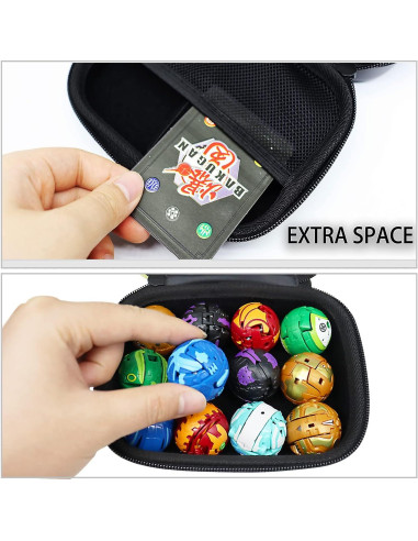 Organizador de Juguetes FCDYLBD 12 Negro para Bakugan