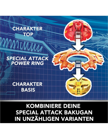 Bakugan Ataque Especial Ventri - Figura Coleccionable 8.89cm