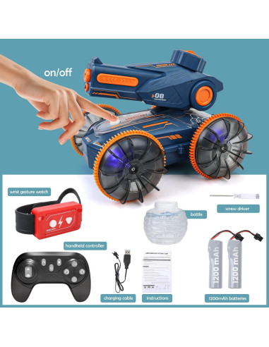 Coche RC Anfibio FUNiOi 1841-1 4WD Impermeable 360