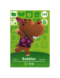 Tarjeta Amiibo Bubbles 228/300 Nintendo Animal Crossing