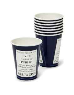 Vasos de Fiesta Doctor Who TARDIS - Set de 8 Vasos de Papel 266ml