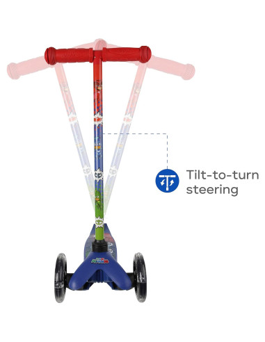 Scooter Voyager PJ Masks 3 Ruedas Iluminadas 2,08 kg