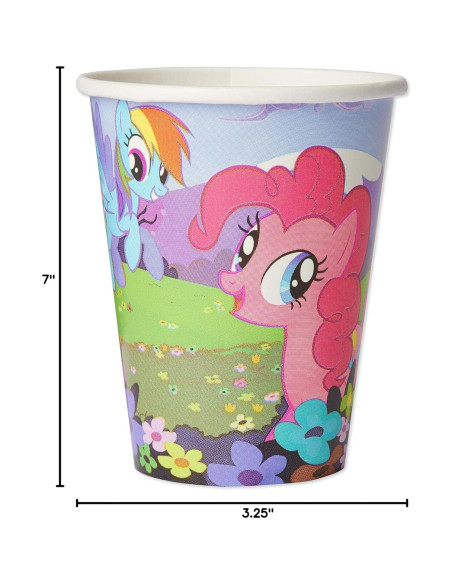 Vasos de papel My Little Pony American Greetings 32 unidades 266 ml