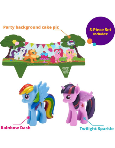 Adorno para Pastel DecoPac Mi Pequeño Pony 3 Piezas