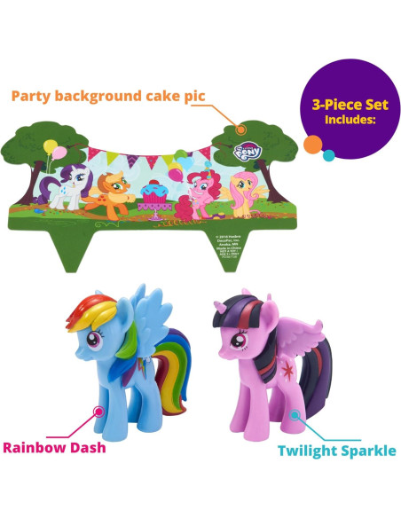 Adorno para Pastel DecoPac Mi Pequeño Pony 3 Piezas