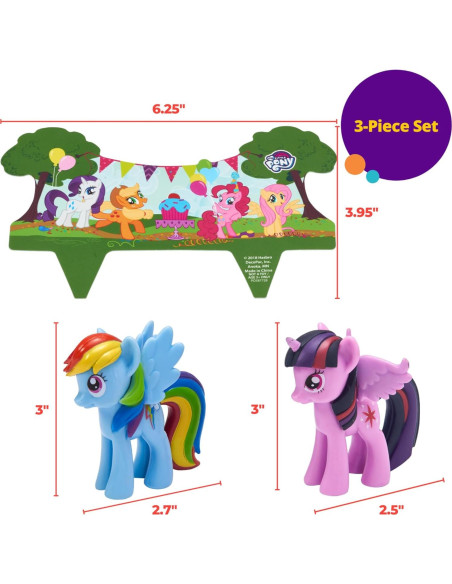 Adorno para Pastel DecoPac Mi Pequeño Pony 3 Piezas