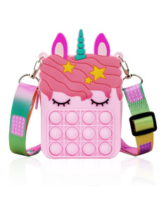 Juguete Fidget Pop Unicornio Rosa Civan - Bolsa 3 en 1