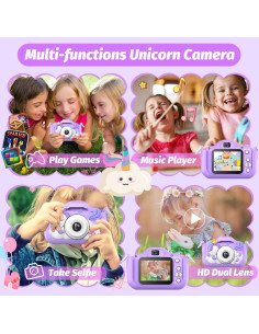 Cámara Infantil Digital HOOMOON 1080P con Tarjeta SD 32GB 2