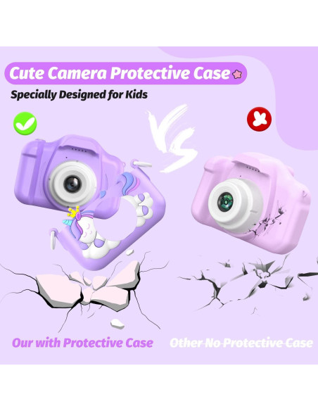 Cámara Infantil Digital HOOMOON 1080P con Tarjeta SD 32GB