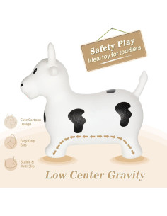 Juguete Inflable Vaca Inpany para Niños 1-2 Años con Bomba 2