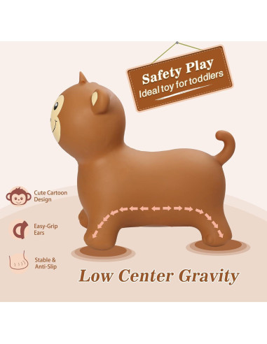 Mono Saltarín Inpany para Niños 1-5 Años, Juguete Safari