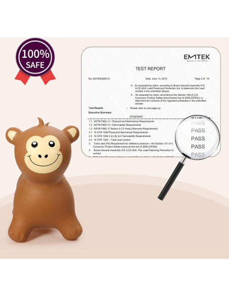 Mono Saltarín Inpany para Niños 1-5 Años, Juguete Safari
