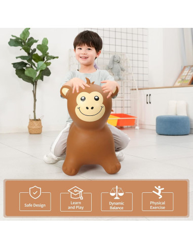 Mono Saltarín Inpany para Niños 1-5 Años, Juguete Safari