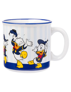 Taza Cerámica Silver Buffalo Pato Donald 590 ml Rayas
