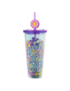 Taza Fría Silver Buffalo Care Bears 710 ml con Popote