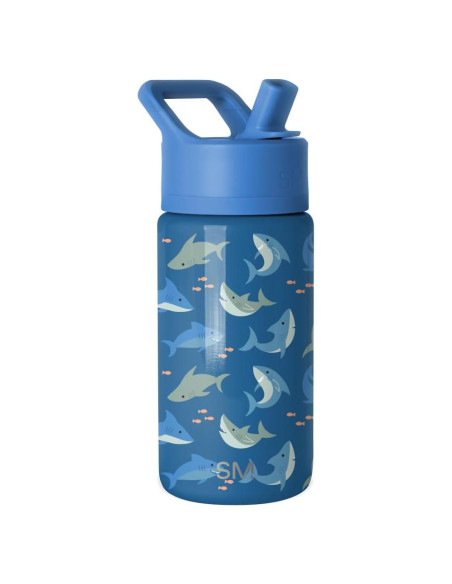 Botella de Agua Aislada Simple Modern 414ml Tiburón Tiritón