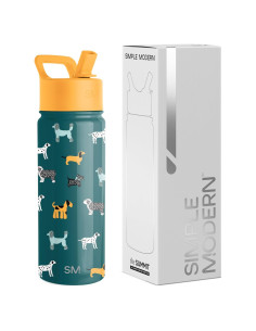 Botella de Agua Aislada Simple Modern 532ml Niños Perro