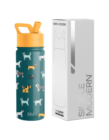 Botella de Agua Aislada Simple Modern 532ml Niños Perro