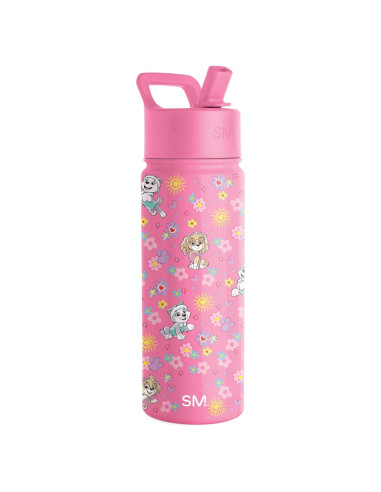 Botella de Agua Simple Modern Paw Patrol 532ml con Pajita