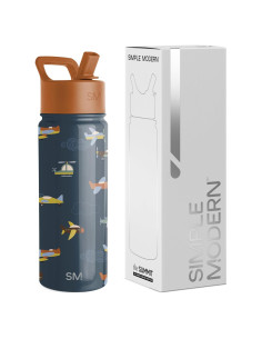 Botella de Agua Simple Modern Kids 532ml Aislada Ruedas Arriba