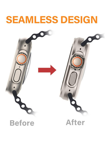 Funda Metálica Bisikor 49mm para Apple Watch Ultra 2 - Titanio