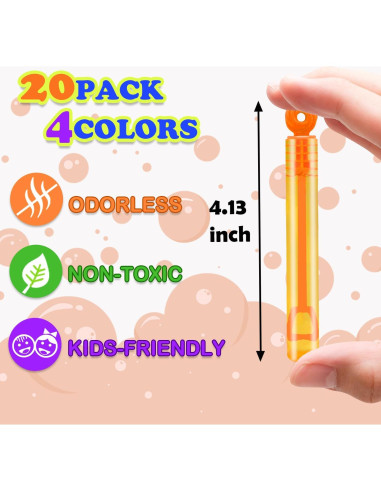 Paquete de 20 Varitas de Burbujas Donut Leetous - Suministros de Fiesta