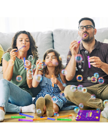 Paquete de 20 Varitas de Burbujas Donut Leetous - Suministros de Fiesta