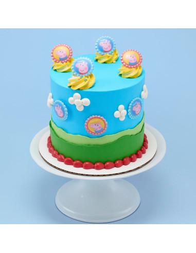 Anillos para Cupcakes Peppa Pig DecoPac - 24 Piezas