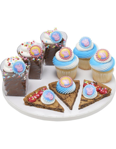 Anillos para Cupcakes Peppa Pig DecoPac - 24 Piezas