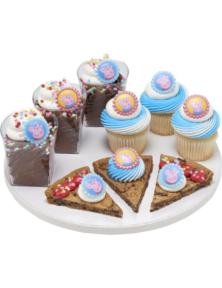 Anillos para Cupcakes Peppa Pig DecoPac - 24 Piezas
