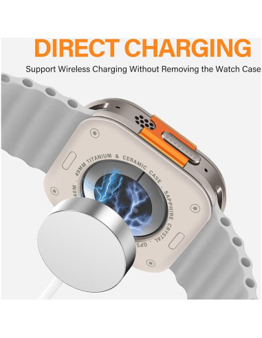 Funda Metálica Bisikor 49mm para Apple Watch Ultra 2 - Titanio