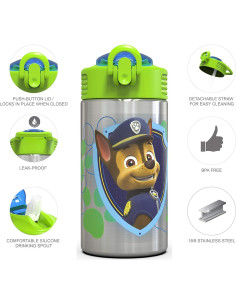 Botella de Agua Inoxidable Zak Designs Paw Patrol 459 ml 2