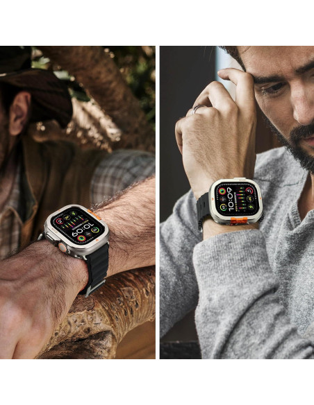 Funda Metálica Bisikor 49mm para Apple Watch Ultra 2 - Titanio