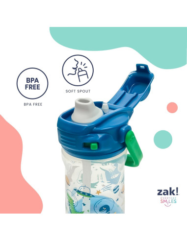 Botella de Agua Bluey Zak Designs 355ml a Prueba de Fugas
