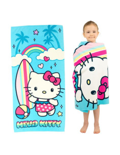 Toalla de Playa Franco Hello Kitty 100% Reciclada 147x71 cm