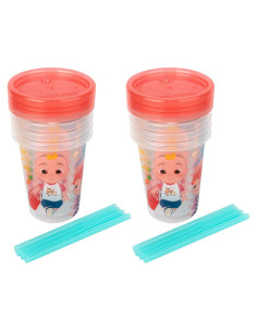 Tazas Sippy Cocomelon Las Primeras Años - 8 Piezas Antiderrame