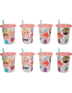 Tazas Sippy Cocomelon Las Primeras Años - 8 Piezas Antiderrame 2