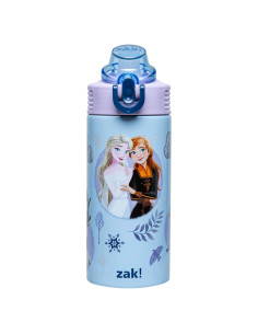 Botella de Agua Infantil Zak Designs Frozen 400ml con Pajilla