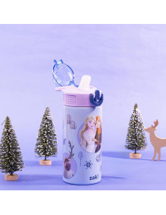 Botella de Agua Infantil Zak Designs Frozen 400ml con Pajilla 2
