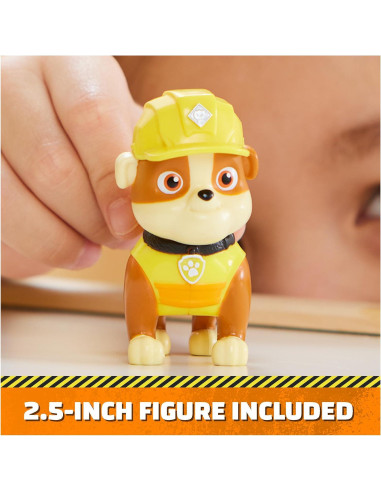 Camión Bulldozer Rubble & Crew con Figura de Acción