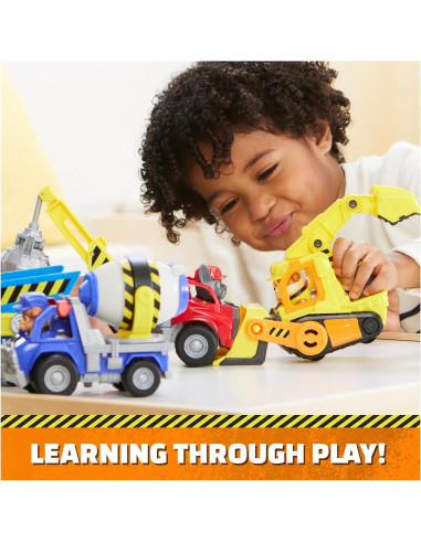 Camión Bulldozer Rubble & Crew con Figura de Acción