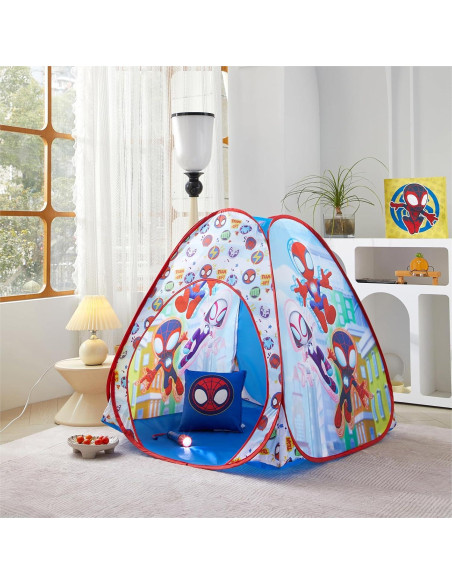 Carpa Plegable Spidey y Sus Amigos + Almohada y Linterna Carpa Plegable Spidey y Sus Amigos + Almohada y Linterna