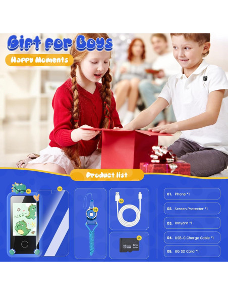 Juguete Teléfono Inteligente Luyiilo para Niños 3-9 Años