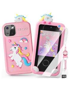 Teléfono Juguete Unicornio Luyiilo P1 Plus 16 Juegos 7,11 cm