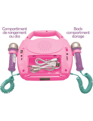 Reproductor Karaoke Infantil Lexibook MP320UNIZ Rosa