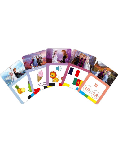 Lector de Tarjetas Interactivas Lexibook Frozen Bilingüe