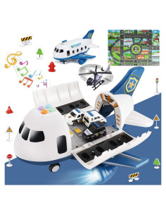 Dwi Dowellin Juguete 5 en 1 Avión y Coches Policía