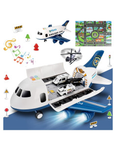 Dwi Dowellin Juguete Carguero Avión 20 en 1 para Niños