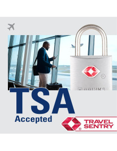 Candado TSA BRINKS 22mm Aluminio Niquelado Paquete de 2 2
