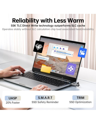 SSD Externo SSK 1TB USB 3.2 Tipo-C/A 1000MB/s Portátil